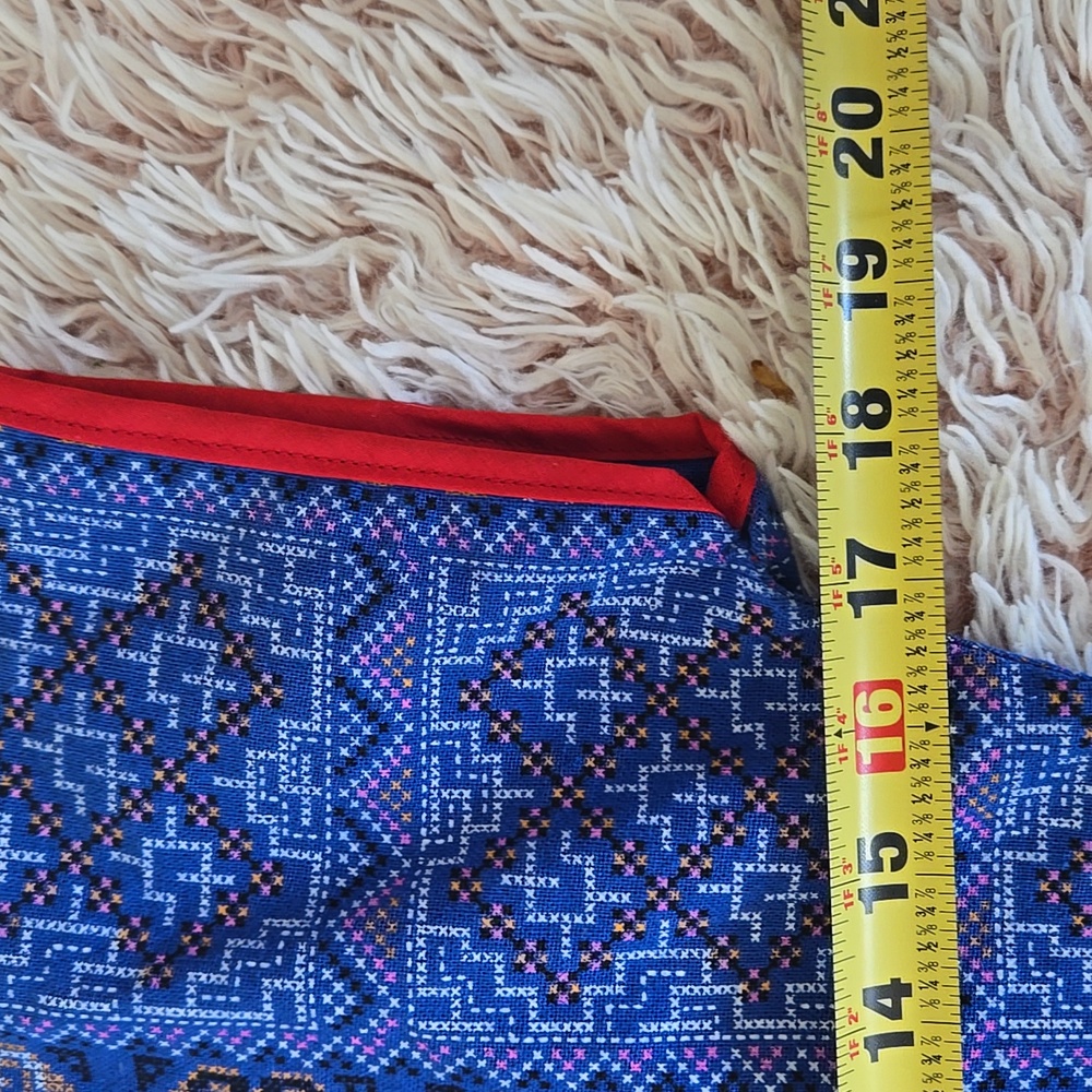 👹VTG Colorful Textile Shirt - Picture 8 of 9